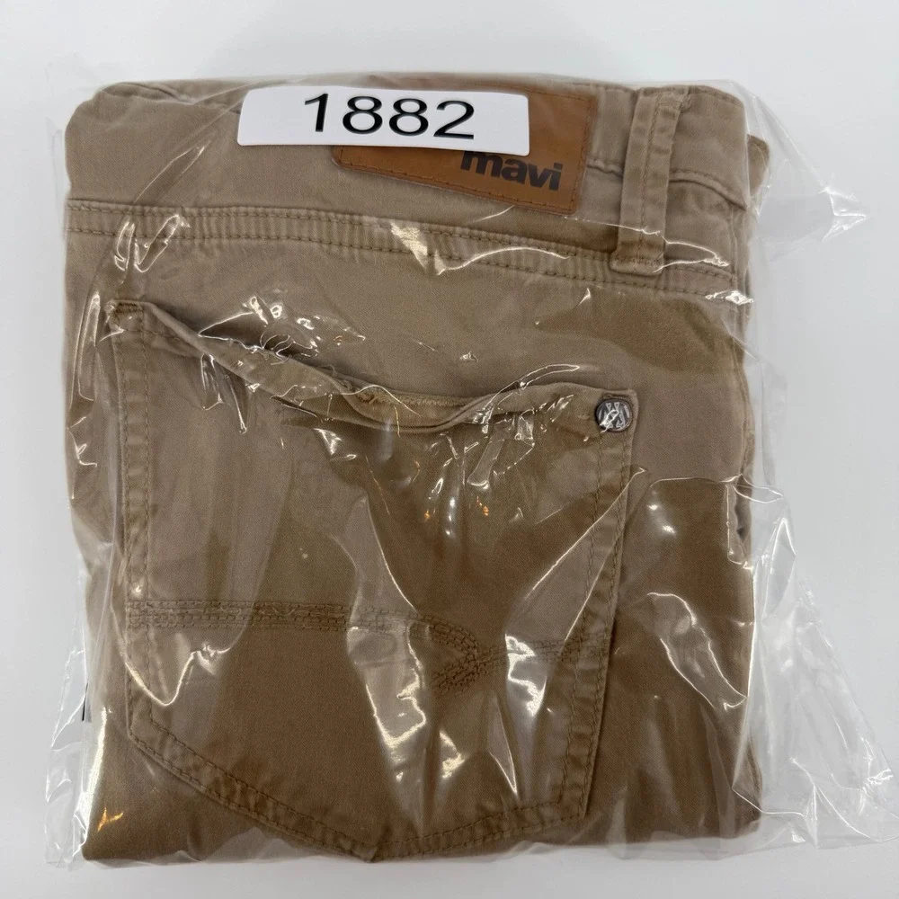 Mavi Zach Straight Leg Pants Mens 35x32 Tan Khaki Cotton Stretch Twill Chino